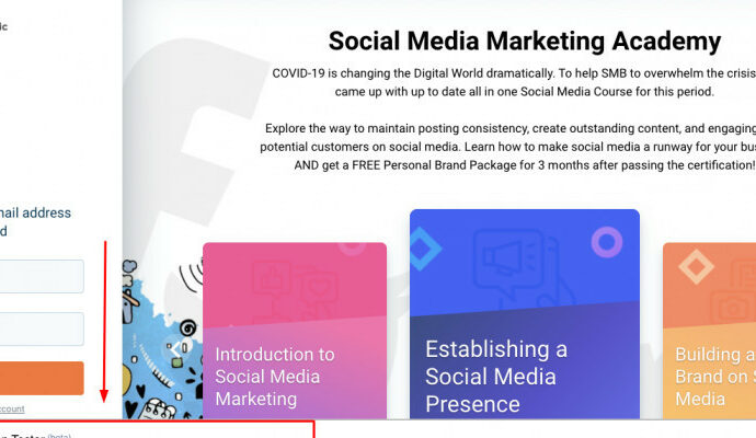 Free Social Media Marketing Academy course