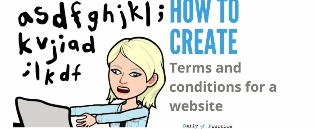 How to create terms and conditions for a website