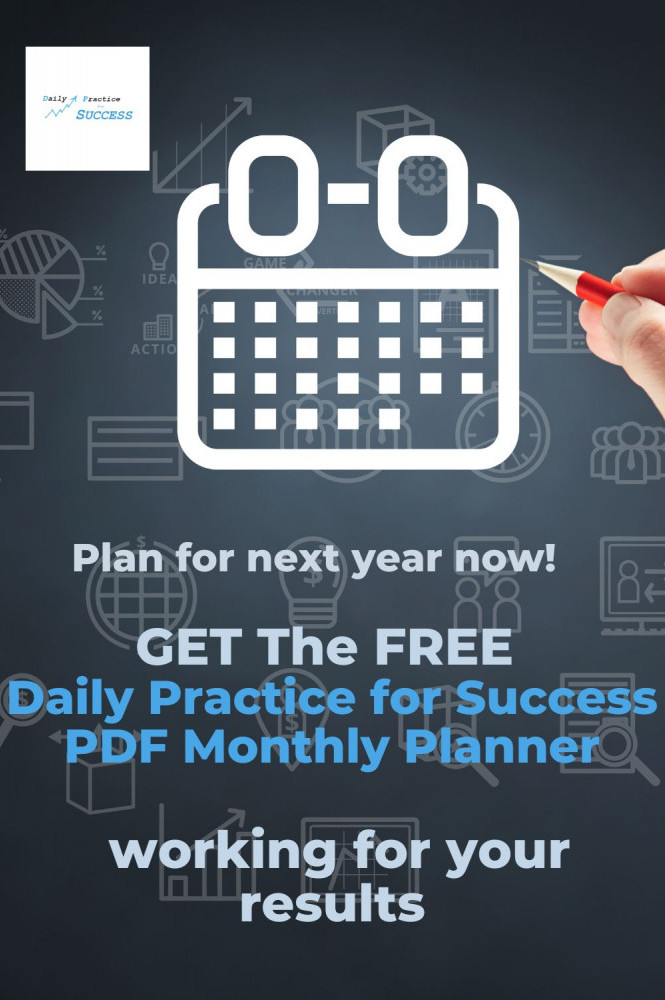Daily Practice for Success Monthly Planner