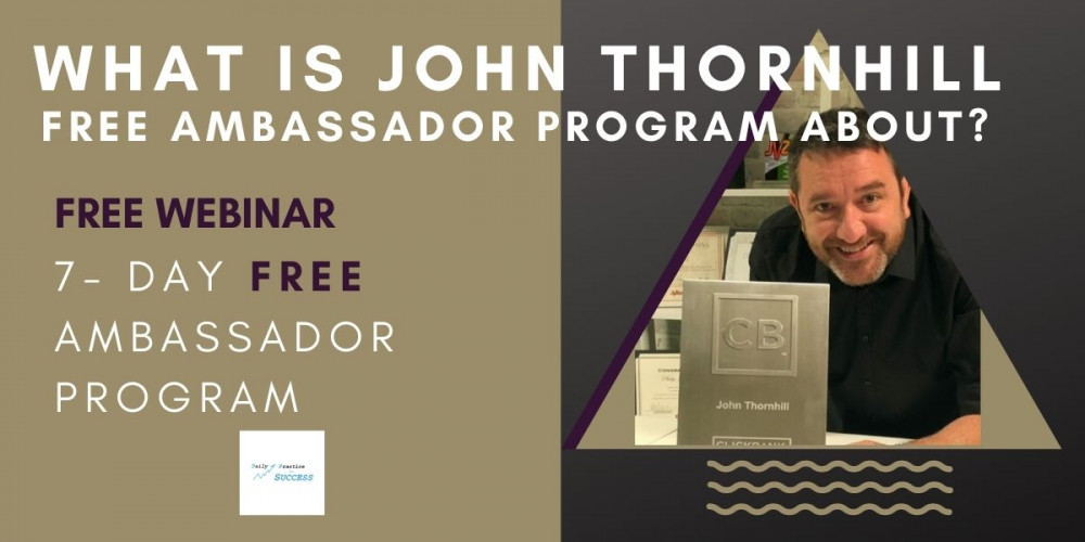 John Thornhills Ambassador Program Review - Posts - Facebook